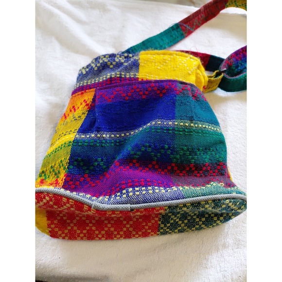 Mexican multicolored crossbody bag embroidered Doll Adjustable Robe Souvenirs - Picture 8 of 11